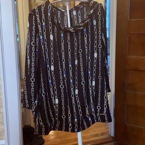 Perzoni chain link‎ blouse. Worn once. Retail 128